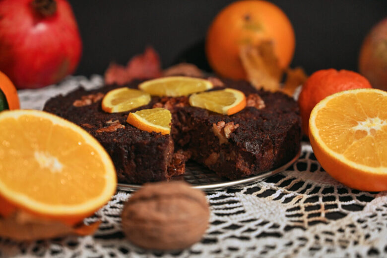 Torta all'arancia con gocce di cioccolato