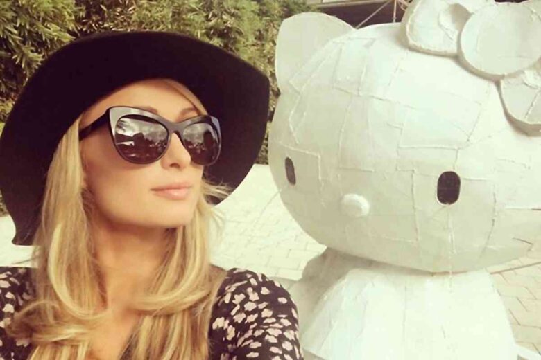 Paris Hilton con Hello Kitty (Credit Agenzia Fotogramma)