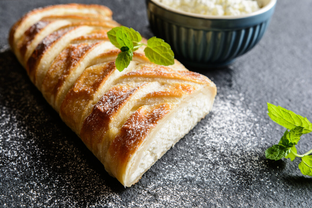 Crostata arrotolata con ricotta