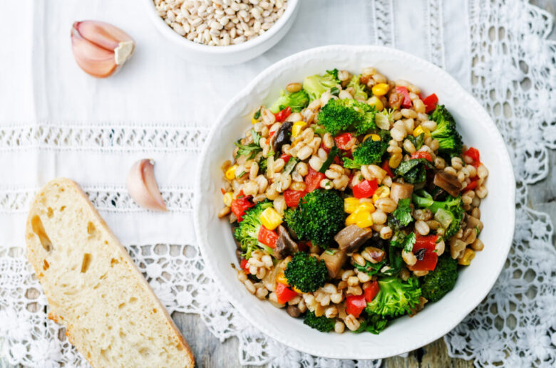 Orzo al vapore con verdure