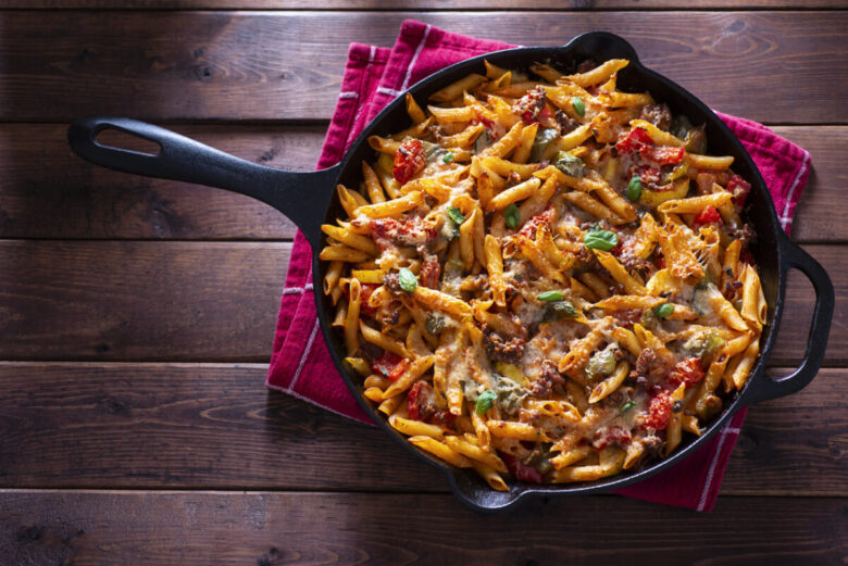 Pennette alla crema di peperoni