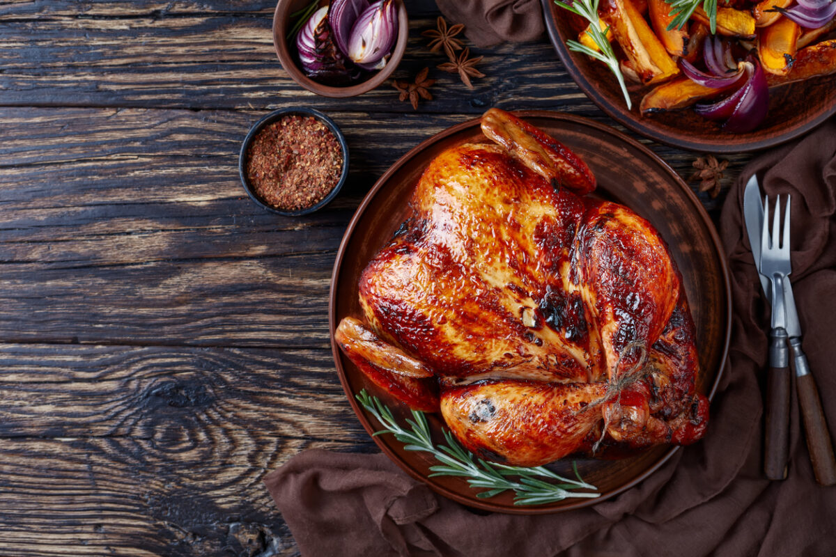 Pollo al forno croccante
