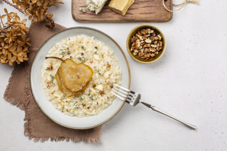 Risotto con pere e gorgonzola