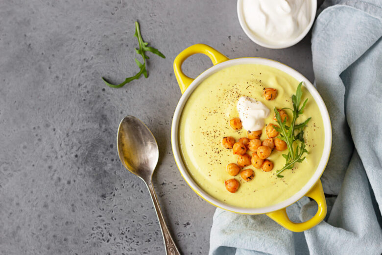 Vellutata di ceci con baccalà