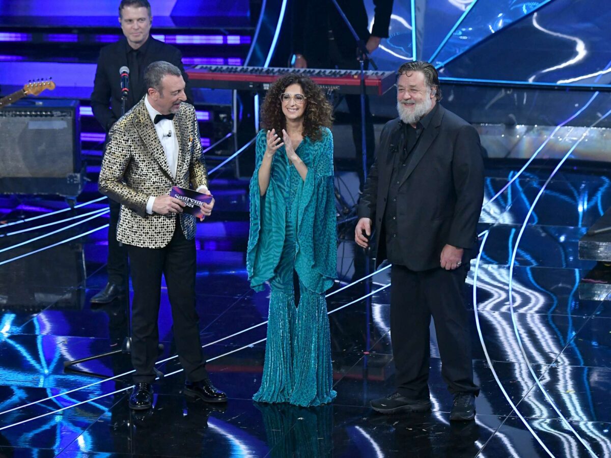 Russel Crowe Sanremo 2024 (ph.Fotogramma)