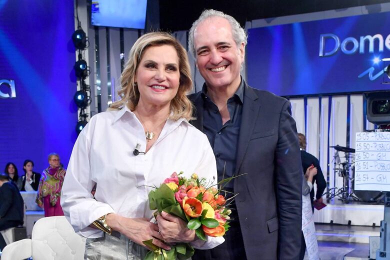 Simona Ventura e Giovanni Terzi (ph Agenzia Fotogramma)
