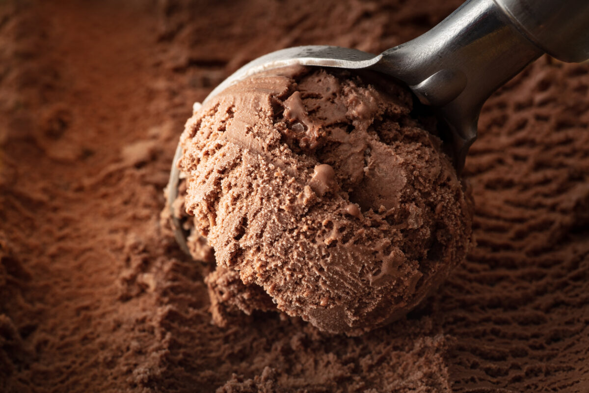 Gelato al cioccolato fatto in casa