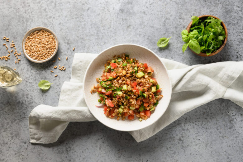 Insalata di farro con kiwi