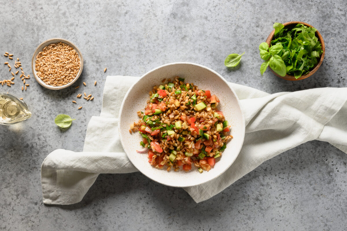 Insalata di farro con kiwi