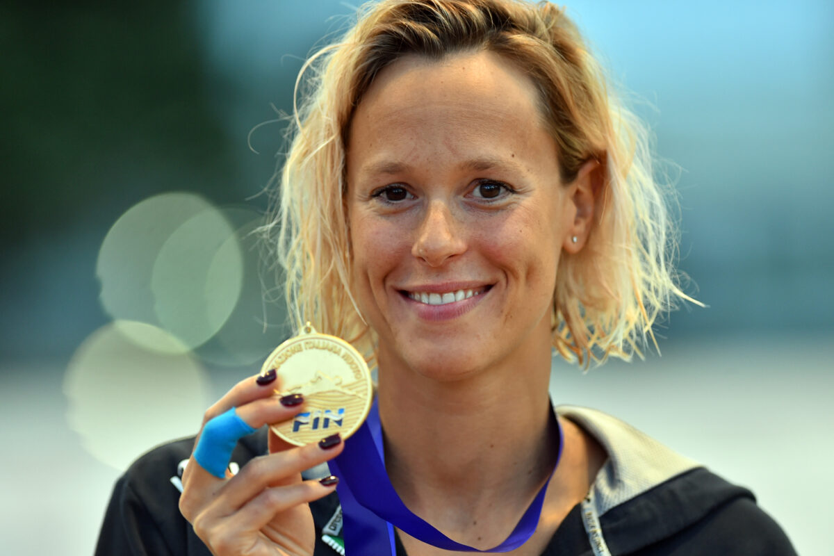 Federica Pellegrini, Leone (ph. Fotogramma)