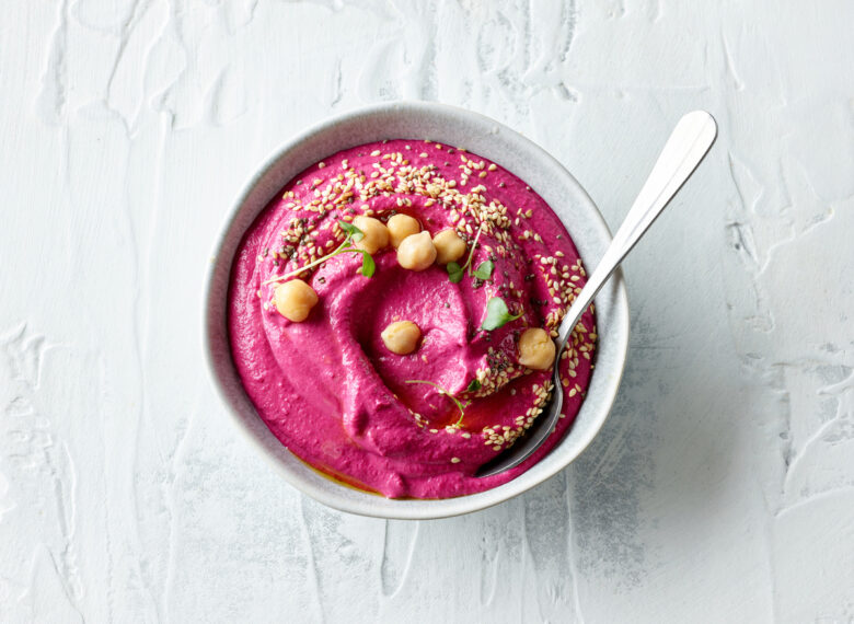 Hummus di barbabietola light
