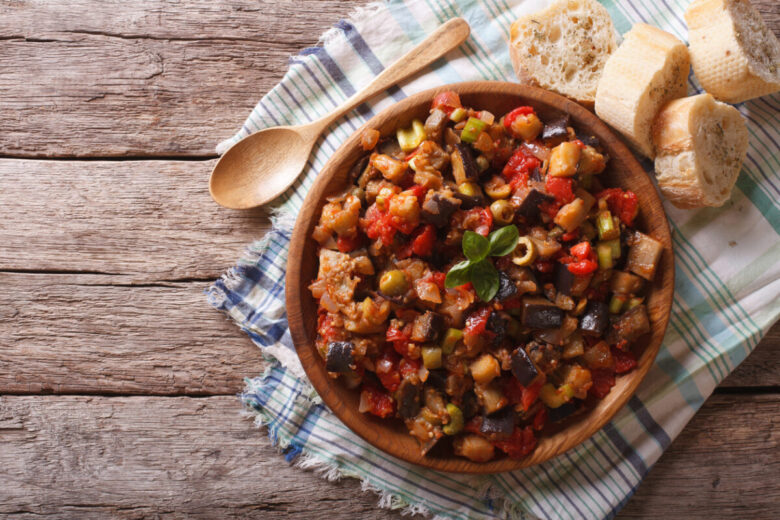 Caponata dietetica di melanzane e pomodorini