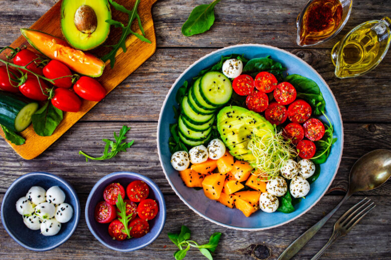 Insalata caprese con melone