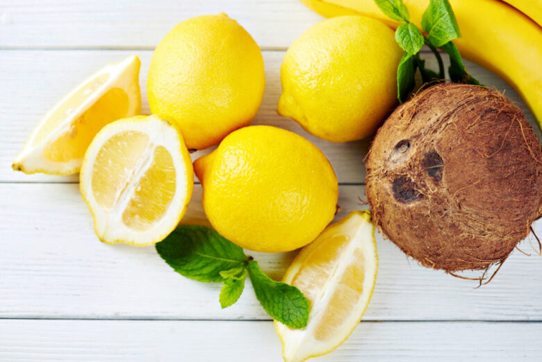 Ventagli al limone cocco e cioccolato
