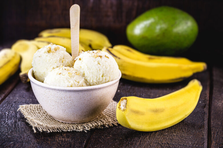 Sorbetto alla banana senza zucchero