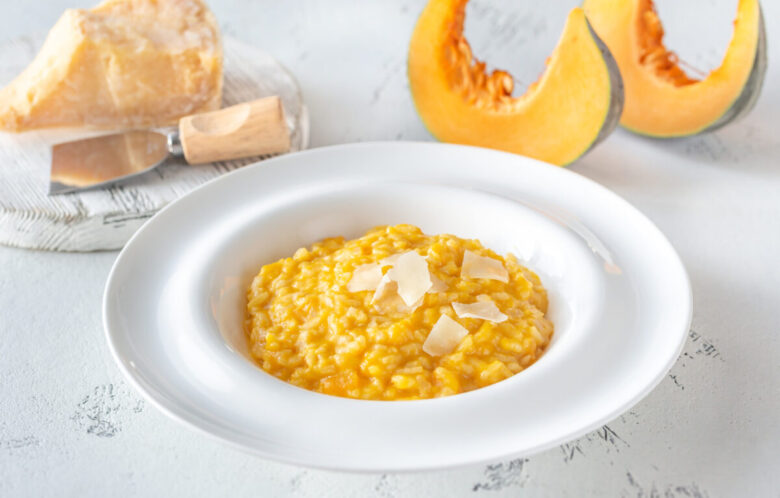 Riso con crema di zucca light: la ricetta leggera