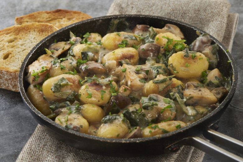 Funghi con patate alla ligure