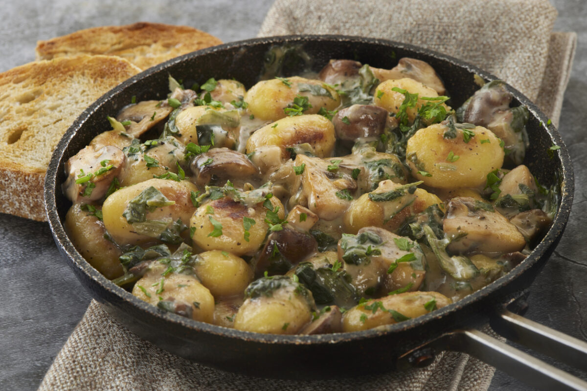 Funghi con patate alla ligure