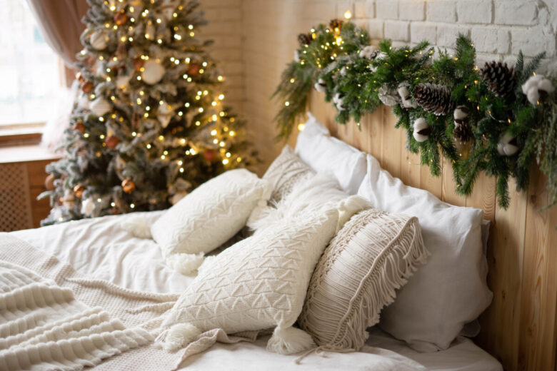Come addobbare la camera da letto per Natale