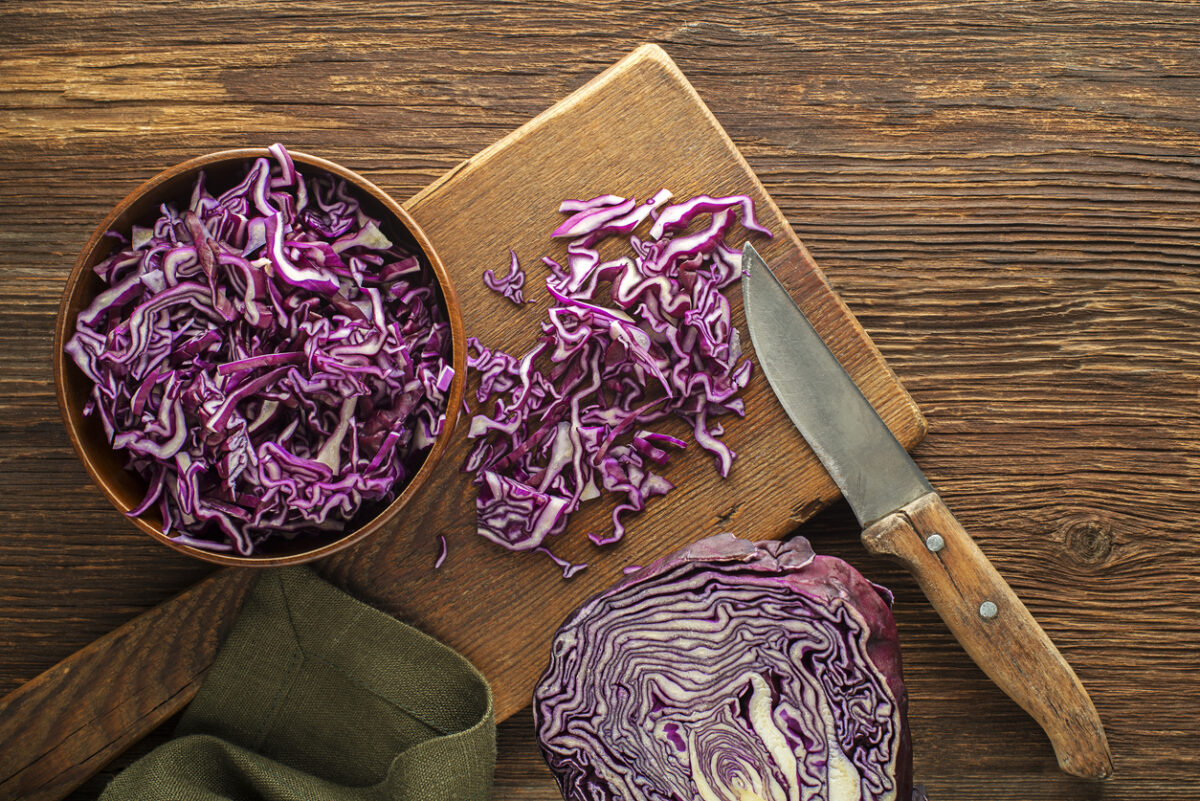 Pesto di cavolo viola e noci
