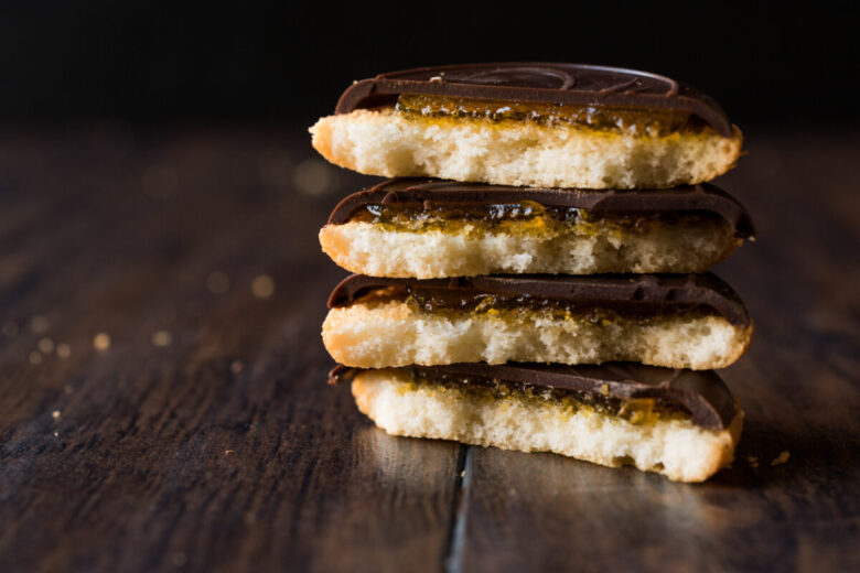 Biscotti all'arancia e cioccolato