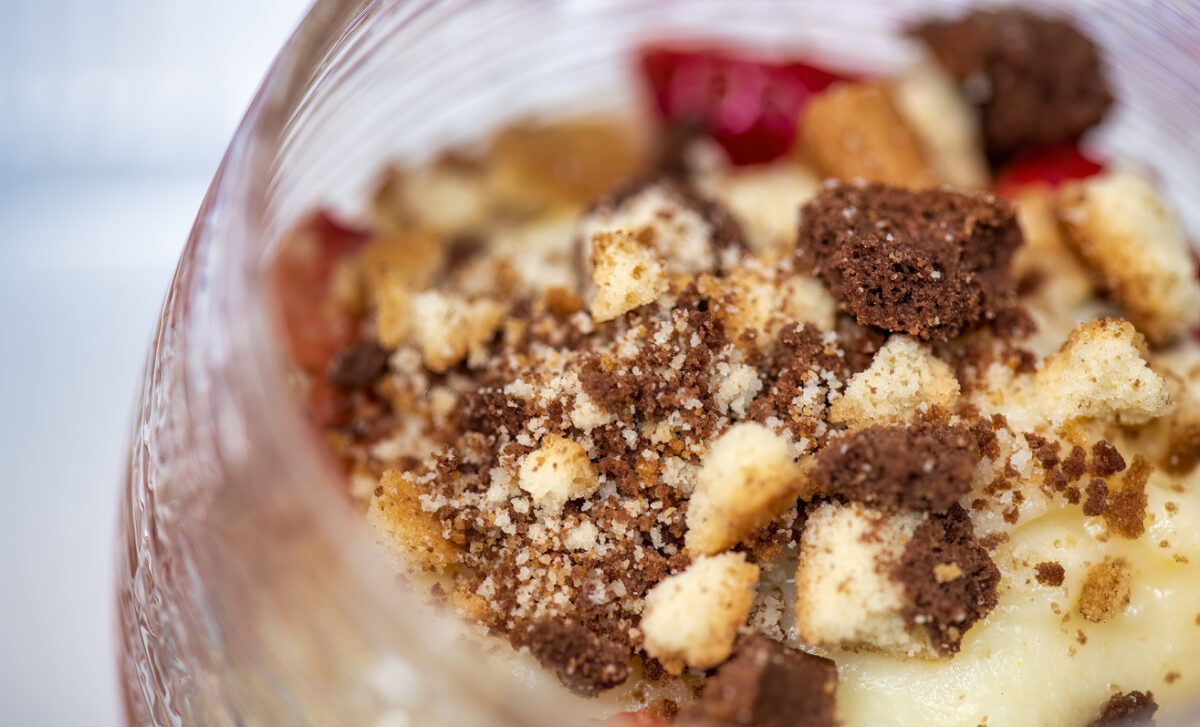  crumble di cacao e arancia
