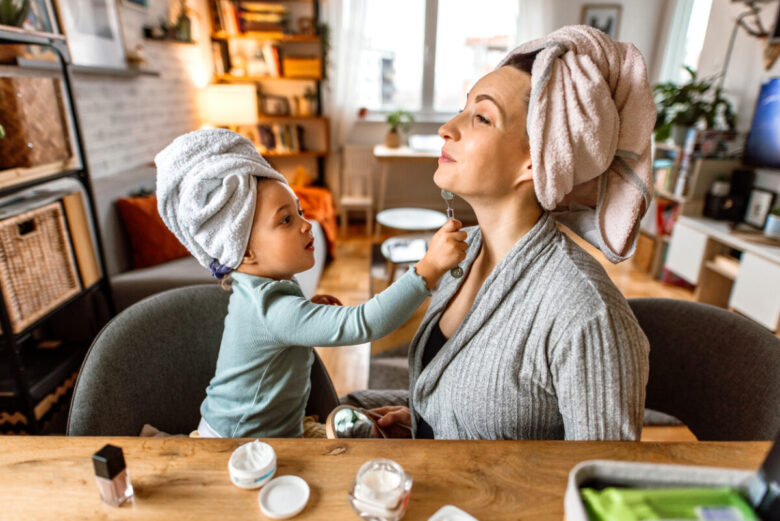 Skincare routine per mamme