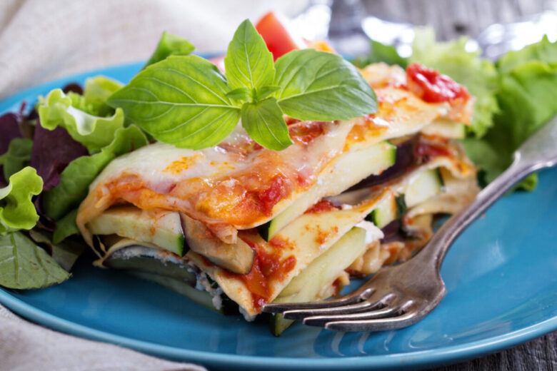 Lasagne estive con verdure grigliate e ricotta